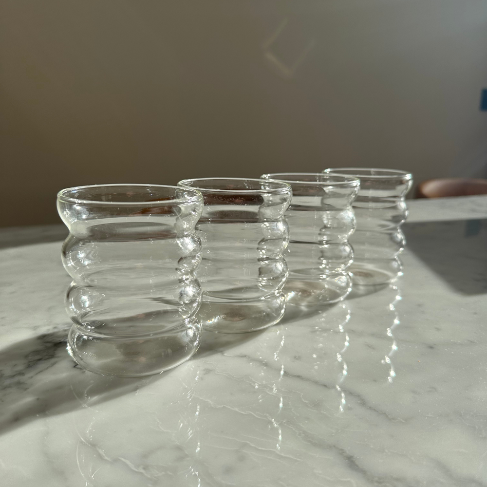 Bubble Water Glasses - 4 pieces